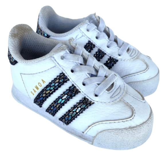 Adidas Toddler Baby Girl Samoa Sneakers Size 5 - Picture 3 of 6